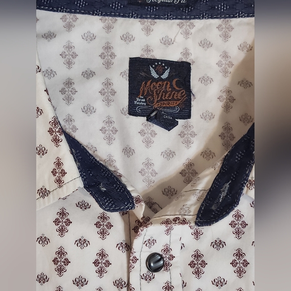 Moon Shine Mens Country Shirt - Picture 3 of 6